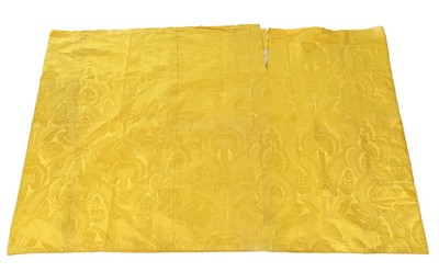 Lot 298 - A brilliant Chinese-yellow silk damask satin...