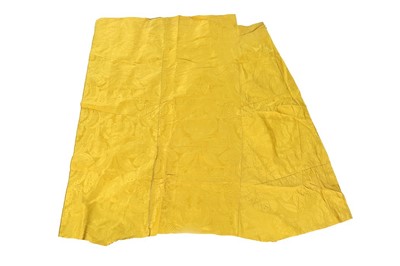 Lot 298 - A brilliant Chinese-yellow silk damask satin...
