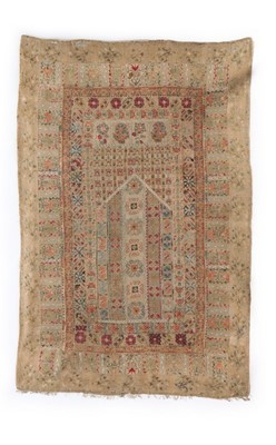 Lot 385 - Two Qibleh cloths, Ottoman, late 19th century,...