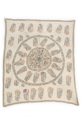 Lot 388 - An embroidered muslin bocha, Ottoman, circa...