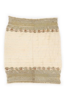 Lot 393 - A group of Ottoman embroidered sashes, napkins,...