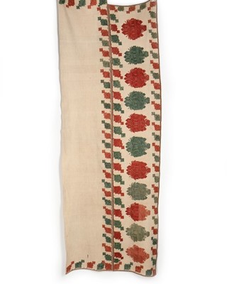 Lot 403 - A fine embroidered valance, Asytpalaia,...