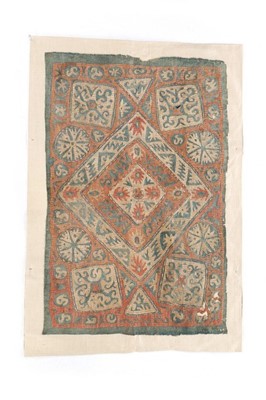 Lot 406 - A Kaitag embroidered panel, Dagestan, North...