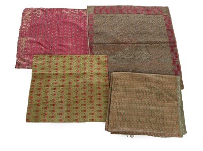 Lot 410 - An embroidered purple velvet sugar cover,...