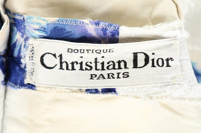 Lot 116 - A Christian Dior printed linen/cotton summer...