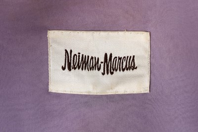 Lot 140 - A Neiman Marcus embossed velvet 'pansy' coat,...