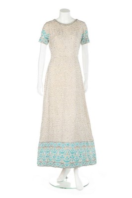 Lot 187 - A Christian Dior London heavily embellished...