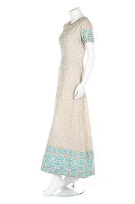 Lot 187 - A Christian Dior London heavily embellished...