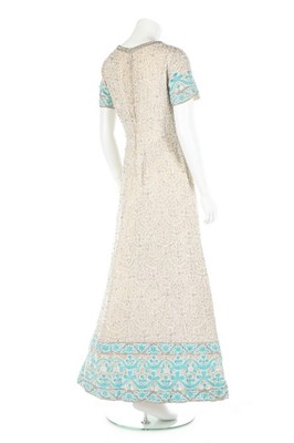 Lot 187 - A Christian Dior London heavily embellished...