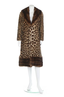 Lot 230 - A Bradley's leopard skin coat, 1965-70,...