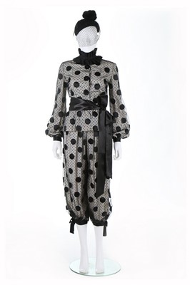 Lot 227 - A Chanel couture 'pierrot' style ensemble,...