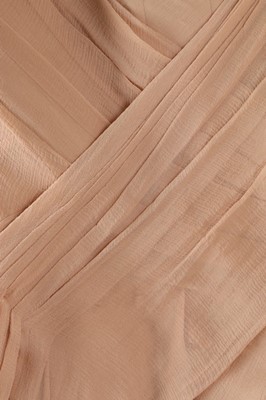 Lot 333 - An Alexander McQueen nude chiffon evening gown,...