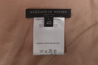 Lot 333 - An Alexander McQueen nude chiffon evening gown,...