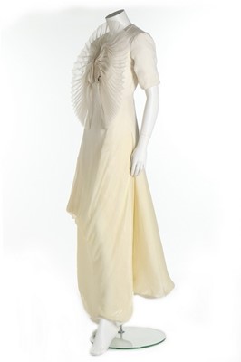 Lot 351B - Björk's Iris van Herpen ivory-cream degradé...