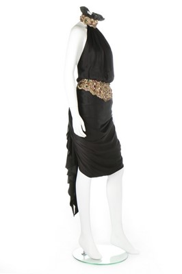 Lot 254 - A Christian Lacroix for Jean Patou black satin...