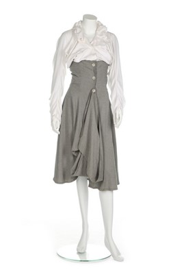 Lot 281 - A John Galliano high-waisted dress and blouse,...