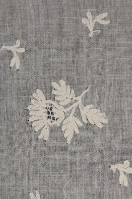 Lot 36 - Three whitework embroidered muslin fichus,...