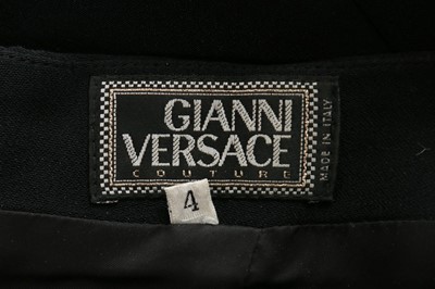 Lot 285 - A fine and rare Gianni Versace black silk...