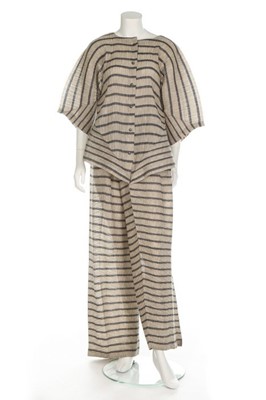 Lot 319 - An Issey Miyake pleated and striped...