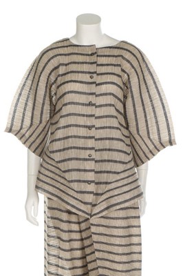 Lot 319 - An Issey Miyake pleated and striped...