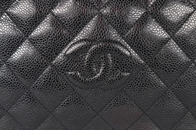 Lot 1 - A Chanel caviar leather quilted shoulder bag,...