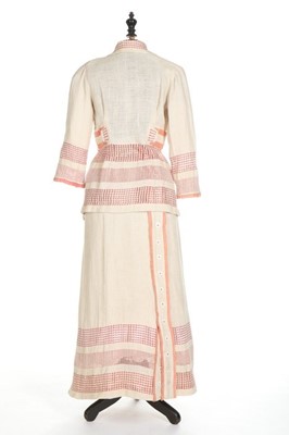 Lot 51 - A Pluym lady's summer suit, American, 1912,...
