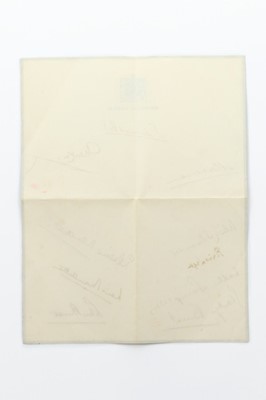 Lot 203 - A page of Balmoral Castle stationery,...