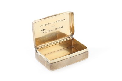 Lot 201 - A silver-gilt snuff box given by the Duke &...