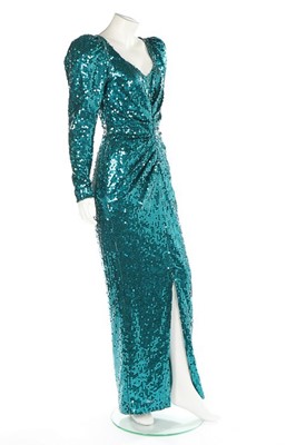 Lot 210 - Princess Diana's Catherine Walker sea-green...