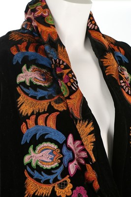 Lot 65 - A Drecoll embroidered velvet opera jacket,...