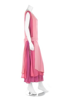Lot 59 - A Jean Patou couture chiffon evening gown,...
