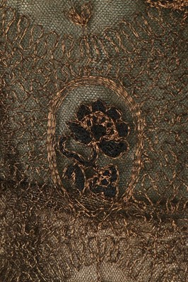 Lot 60 - An early Jeanne Lanvin couture gold lace...