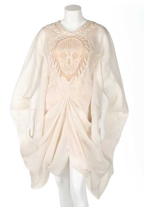 Lot 341 - An Alexander McQueen skull cape-dress,...