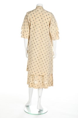 Lot 93 - A summer dress and coat of Chanel printed...