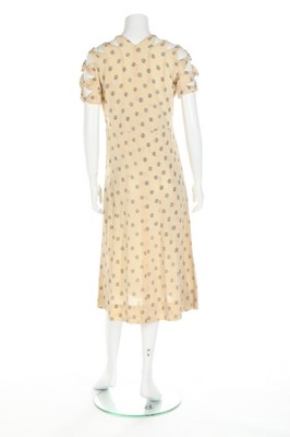 Lot 93 - A summer dress and coat of Chanel printed...