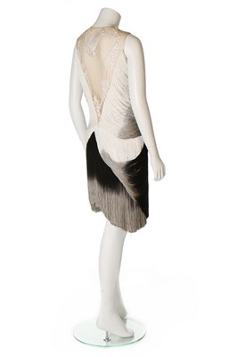 Lot 338 - An Alexander McQueen degradé fringed cocktail...