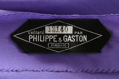 Lot 87 - A rare Philippe & Gaston couture lavender...