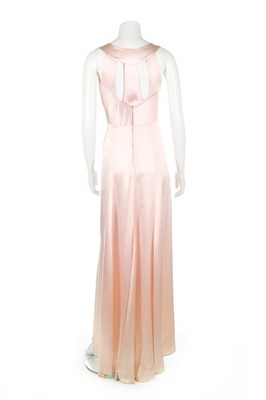 Lot 95 - An early Lucien Lelong couture pink satin bias...