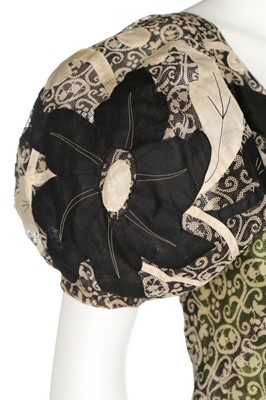 Lot 88 - A Jeanne Lanvin couture stencilled tulle dress,...