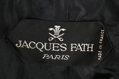 Lot 101 - A Jacques Fath couture printed cotton piqué...