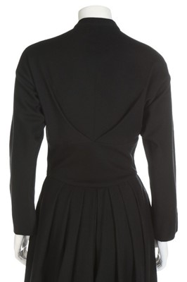 Lot 129 - A Claire McCardell by Townley black wool dress,...