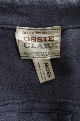 Lot 78 - An Ossie Clark for Radley periwinkle blue moss...