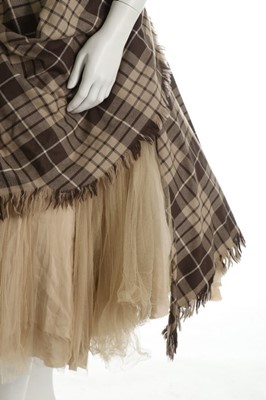 Lot 90 - An Alexander McQueen 'highland' style tartan...