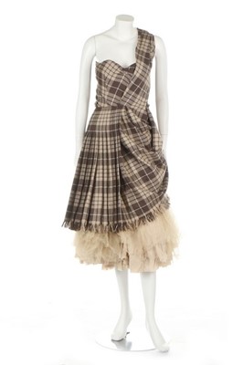 Lot 90 - An Alexander McQueen 'highland' style tartan...