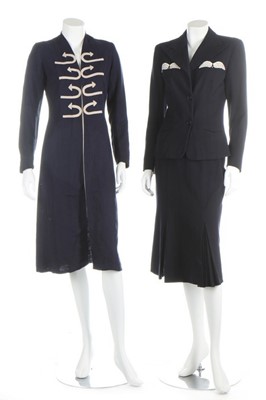 Lot 99 - A group of day and evening wear, 1930s-40s,...