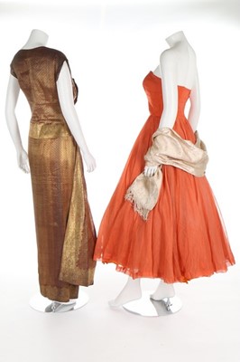 Lot 103 - 1950s evening gowns, including John Cavanagh...