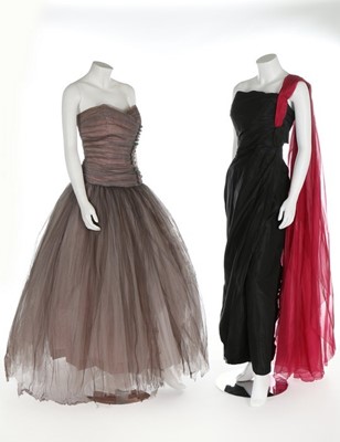 Lot 103 - 1950s evening gowns, including John Cavanagh...