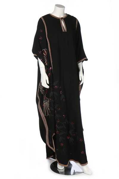 Lot 96 - A John Bates embellished wool kaftan, 1970s,...