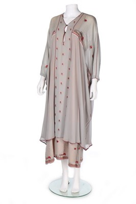 Lot 96 - A John Bates embellished wool kaftan, 1970s,...