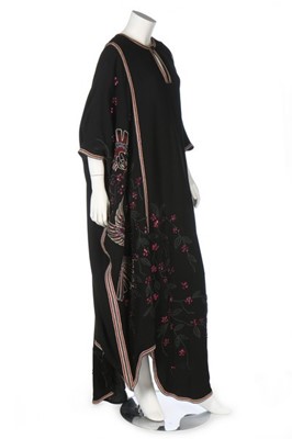 Lot 96 - A John Bates embellished wool kaftan, 1970s,...